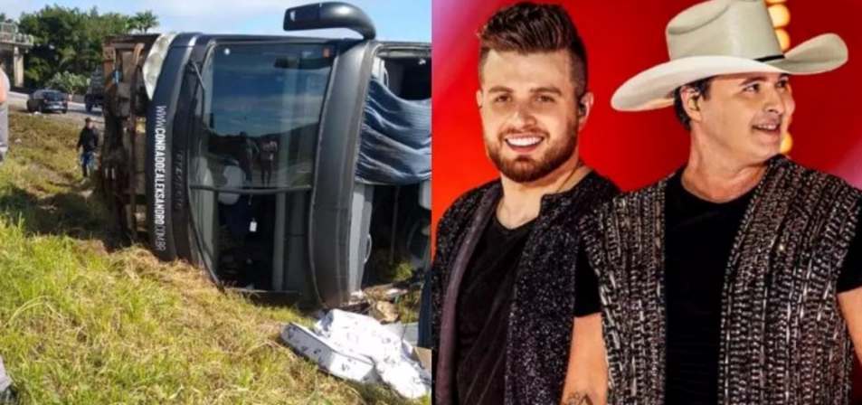 Foto de Acidente com ônibus de dupla sertaneja mata cantor Aleksandro